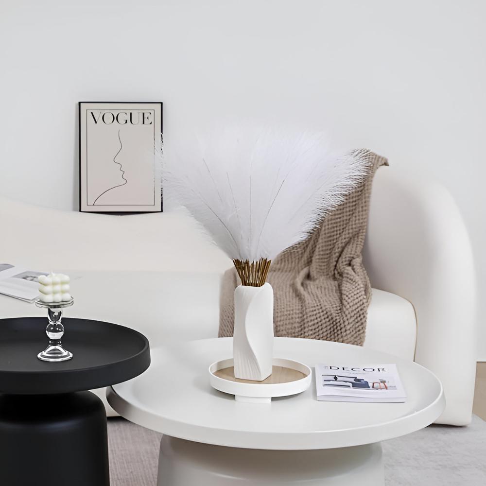 Luxurious Faux Pampas Décor Set | 3 Elegante Stiele