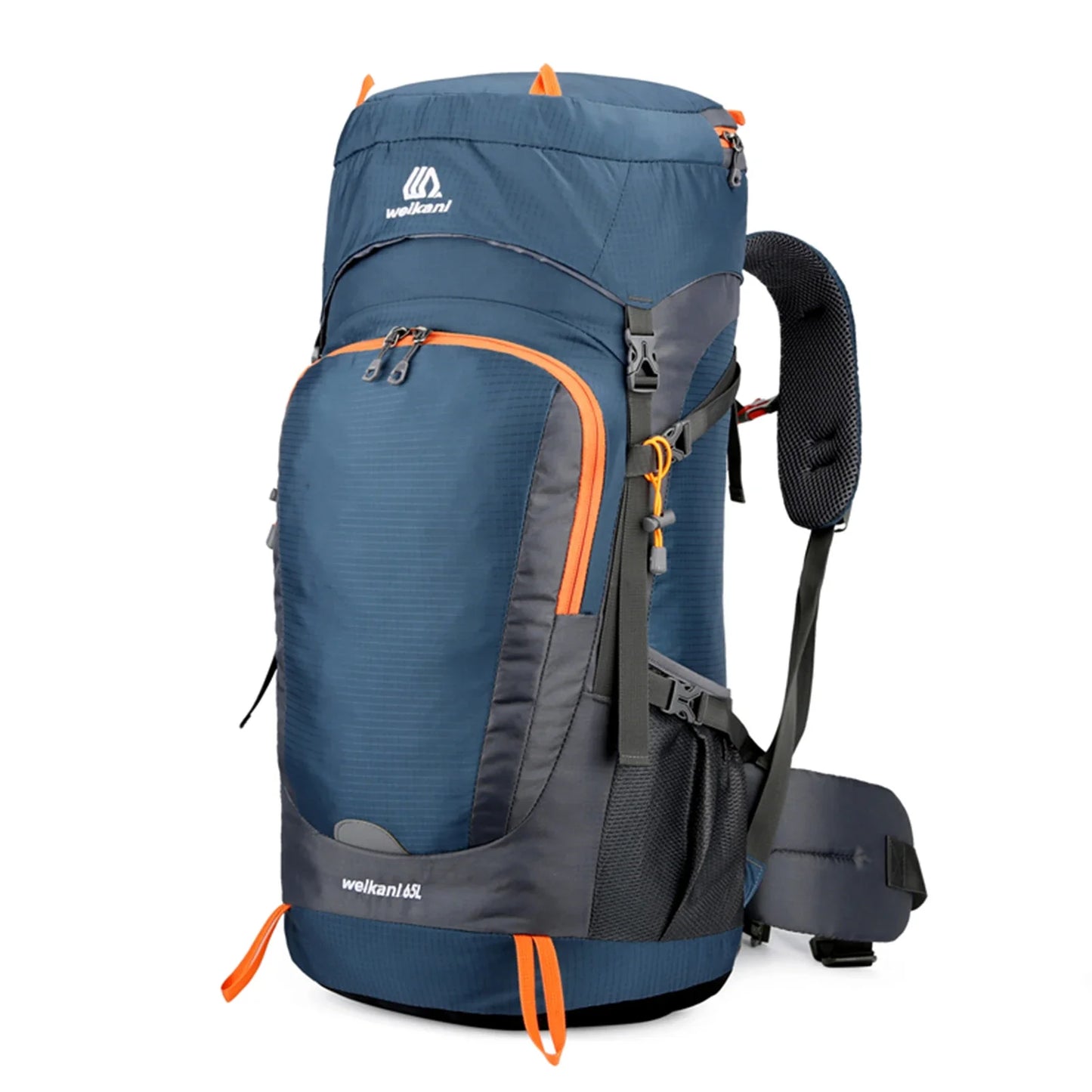 65L Wasserdichter Wanderrucksack mit Regenhülle – Strapazierfähiges Campingzubehör für Outdoor-Abenteuer und Wanderungen