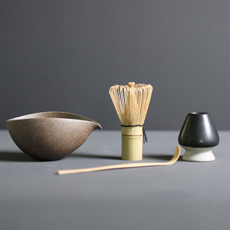 GreenZen | Traditionelles Matcha-Set aus Bambus und Keramik