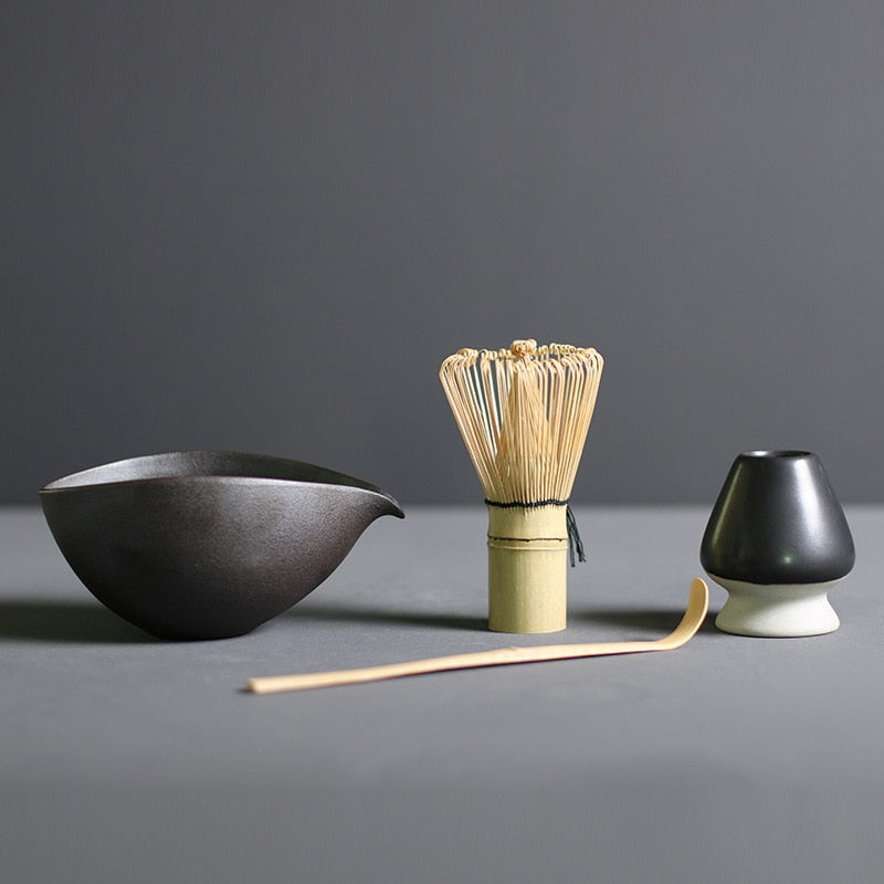 GreenZen | Traditionelles Matcha-Set aus Bambus und Keramik
