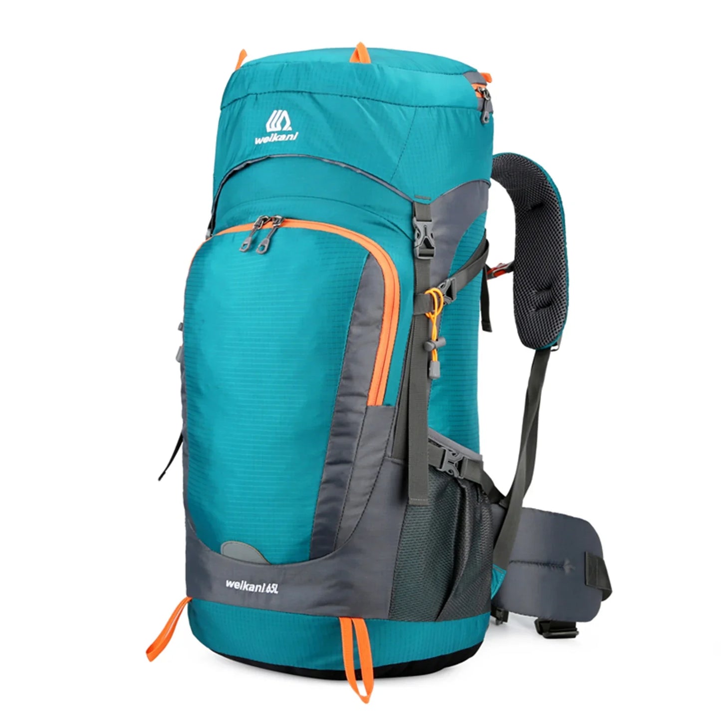 65L Wasserdichter Wanderrucksack mit Regenhülle – Strapazierfähiges Campingzubehör für Outdoor-Abenteuer und Wanderungen