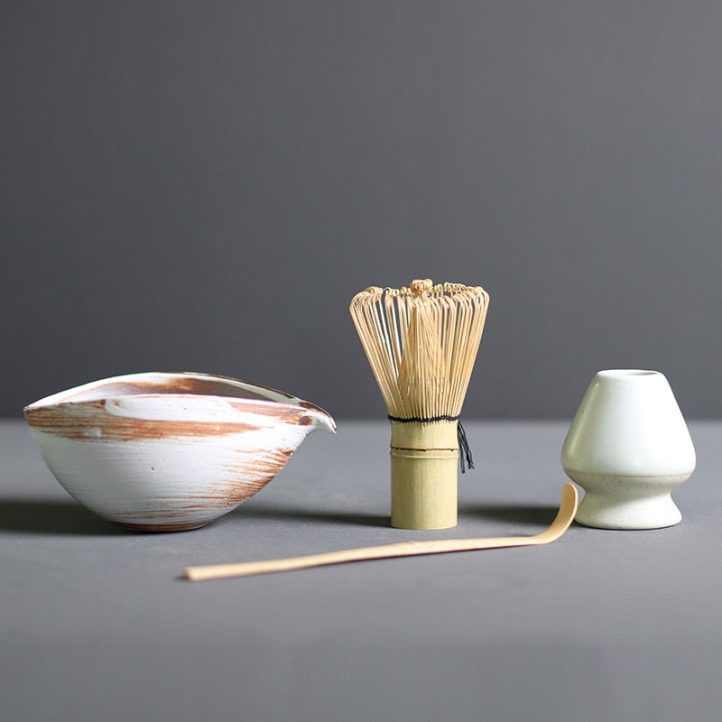 GreenZen | Traditionelles Matcha-Set aus Bambus und Keramik