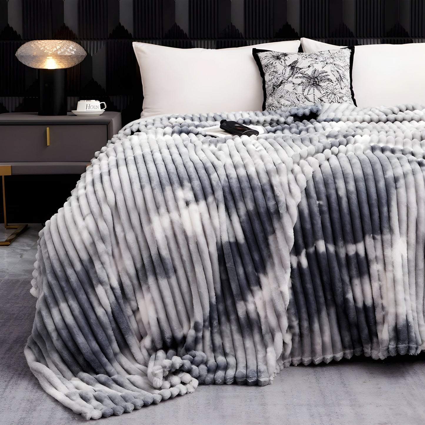 Weiche Tie-Dye Flanell-Fleecedecke