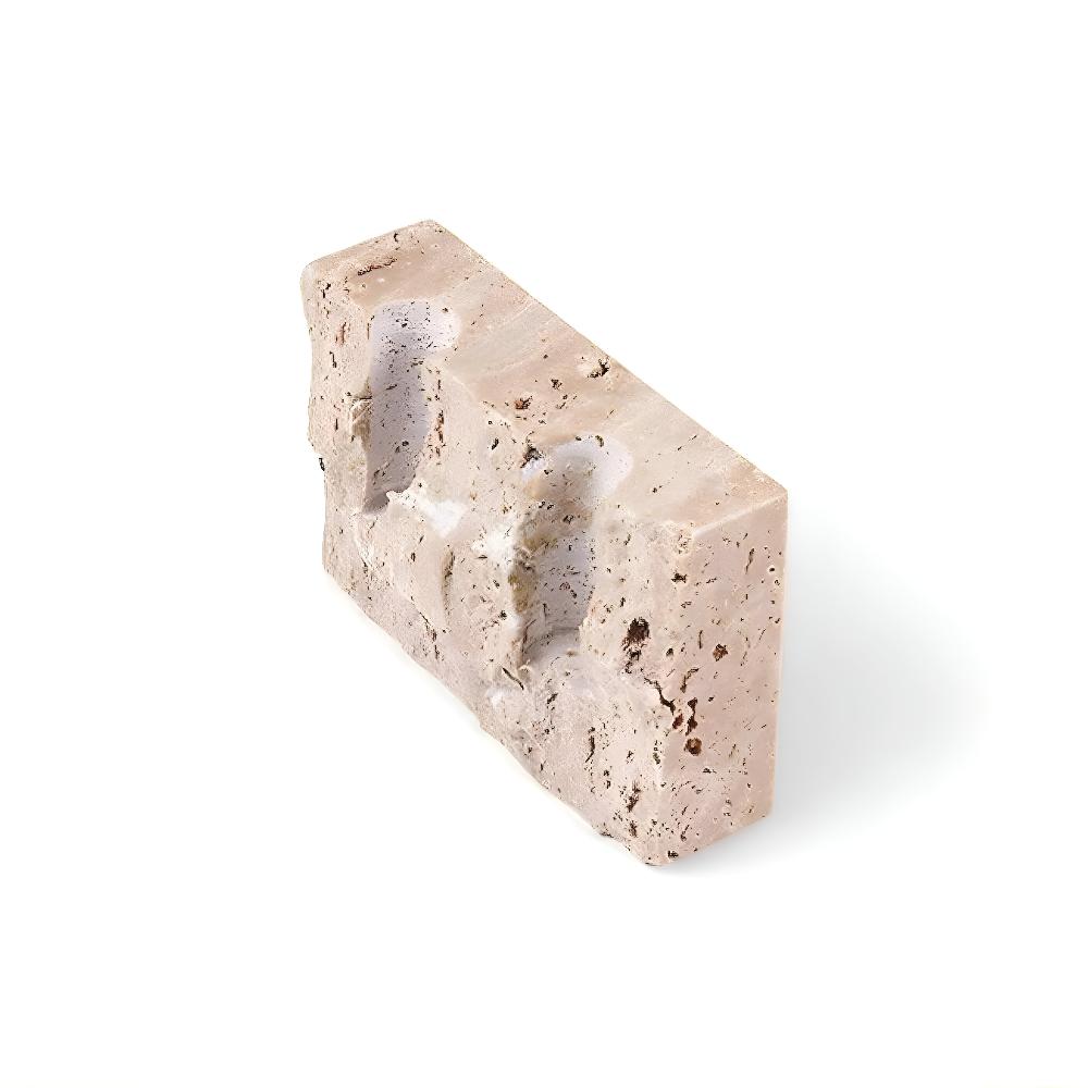 StoneGlow | Zeitloser Kerzenhalter aus Travertinstein