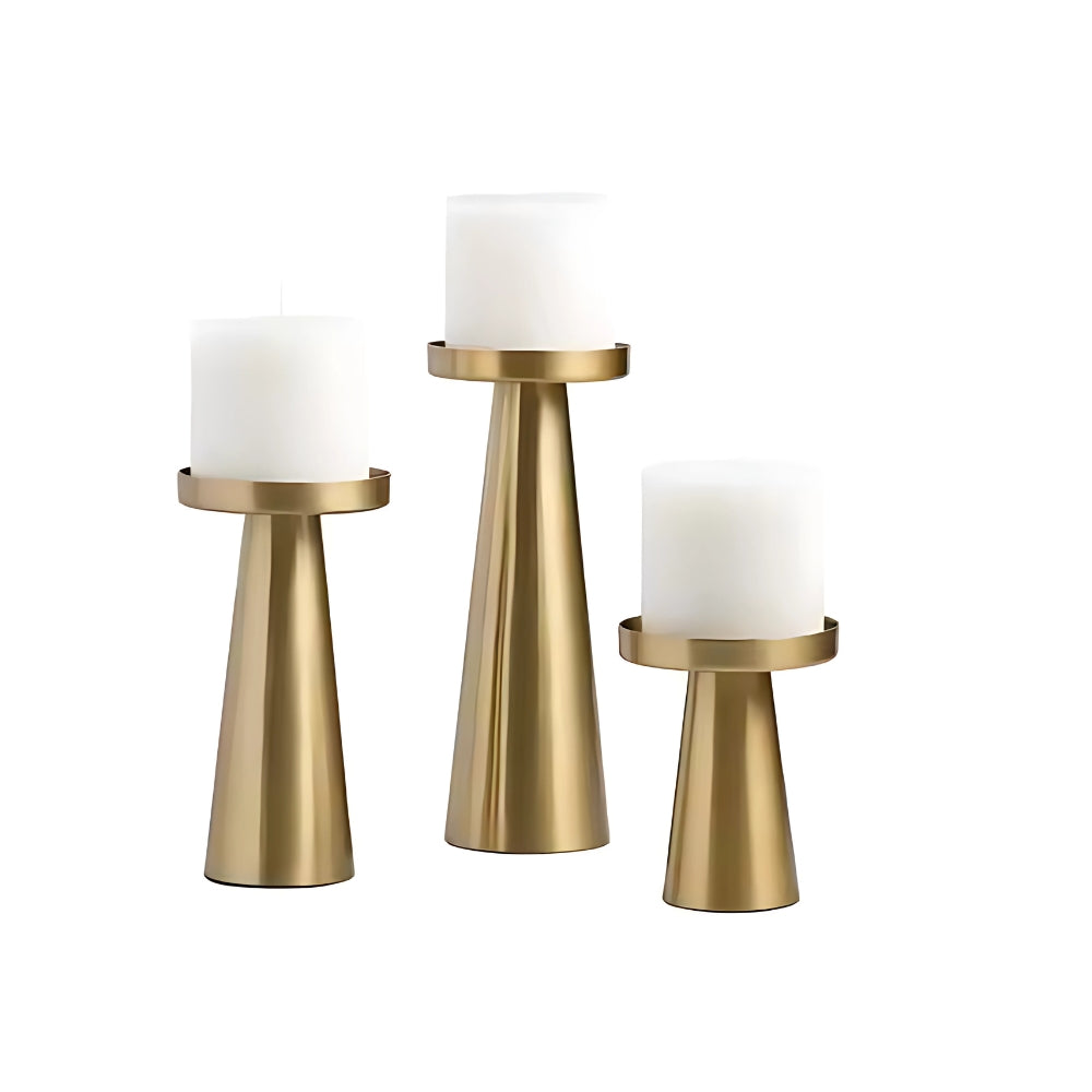 Elegante Kerzenhalter aus Messing