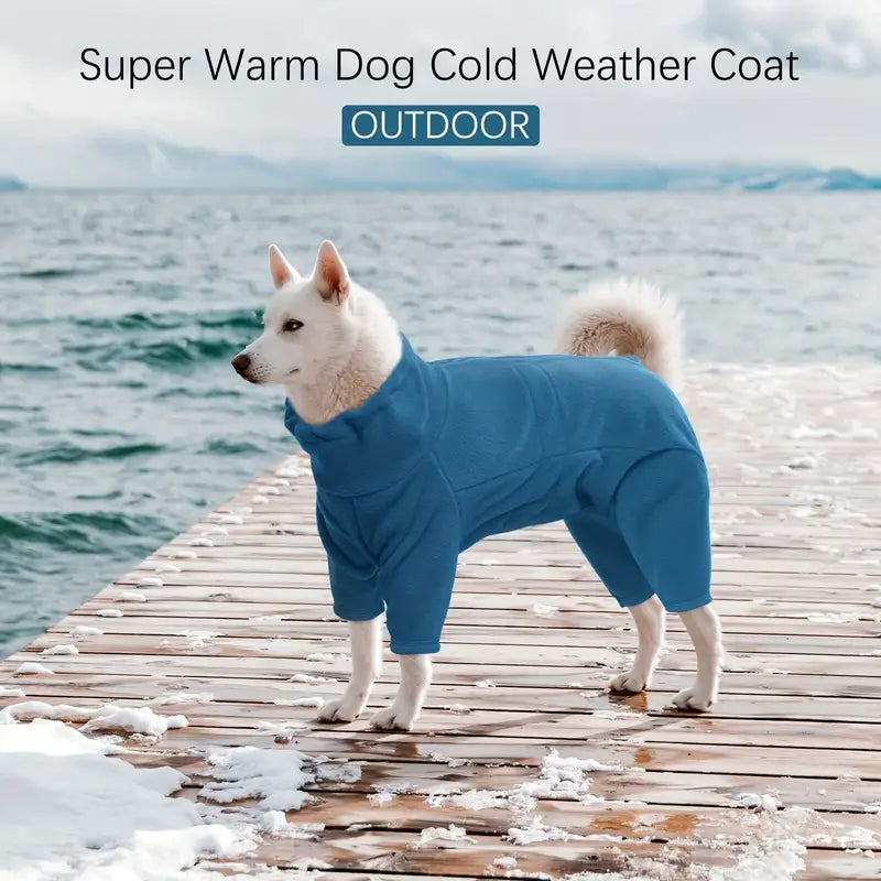 Winddichter Wintermantel für Hunde – Warmer Ganzkörper-Pyjama für Kalte Tage