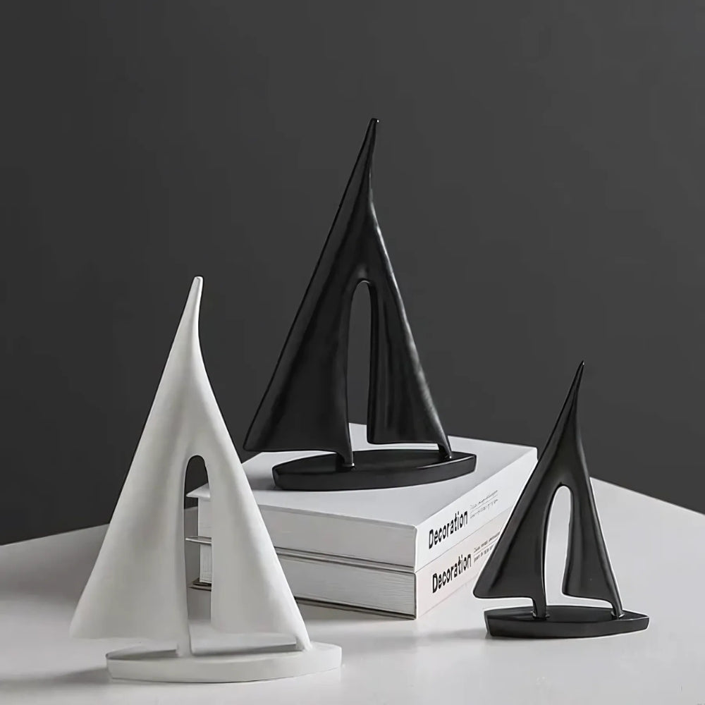 NordicSail | Minimalistische Segelboot-Tischdekoration
