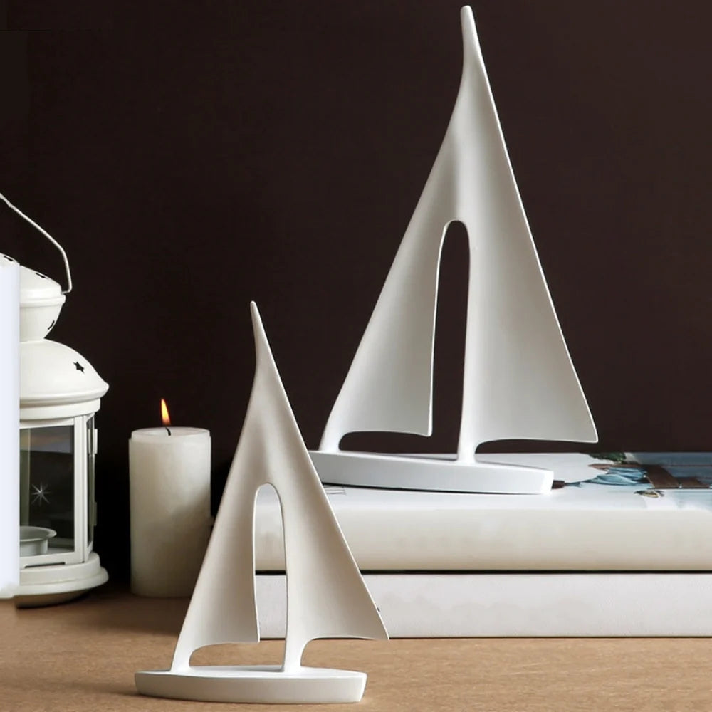 NordicSail | Minimalistische Segelboot-Tischdekoration