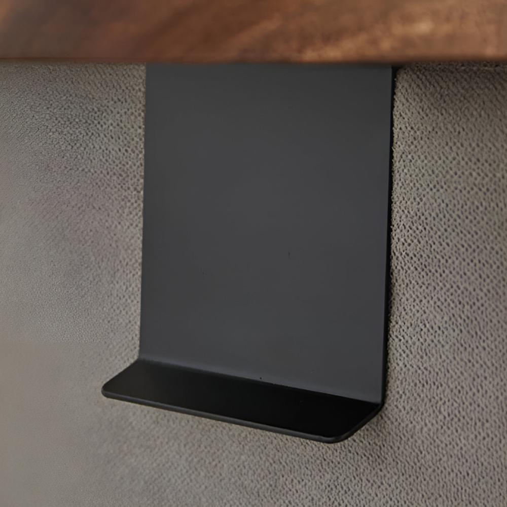 Clip-On Walnuss Tablett – Praktische Eleganz für jeden Raum