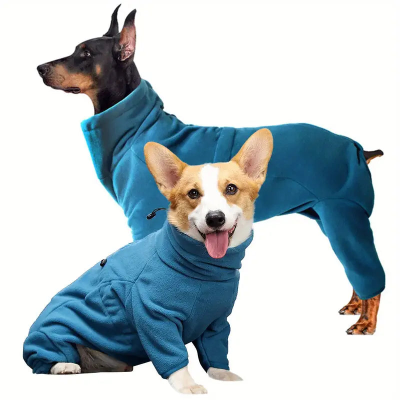 Winddichter Wintermantel für Hunde – Warmer Ganzkörper-Pyjama für Kalte Tage